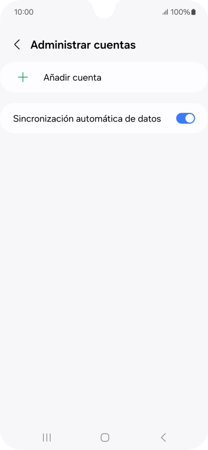 Pulsa Añadir cuenta.