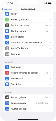 Pulsa una categoría bajo 