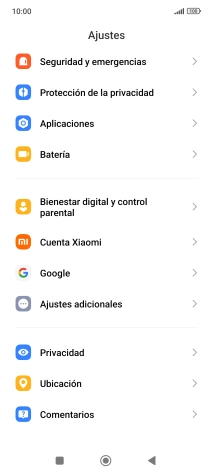 Pulsa Ajustes adicionales.