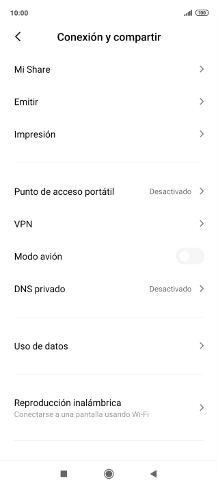 Pulsa Uso de datos. Pulsa Uso de datos.