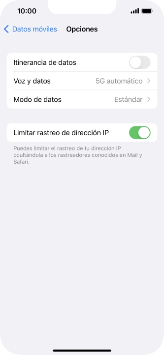 Pulsa Voz y datos.