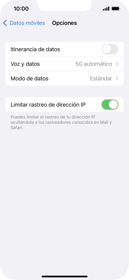 Pulsa Voz y datos.