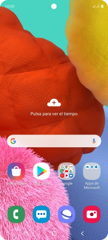 Desliza dos dedos hacia abajo desde la parte superior de la pantalla.