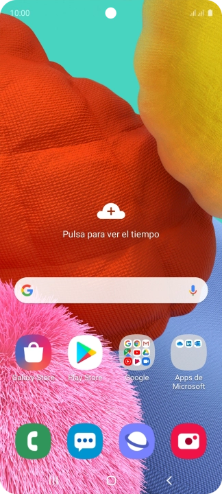 Desliza dos dedos hacia abajo desde la parte superior de la pantalla.