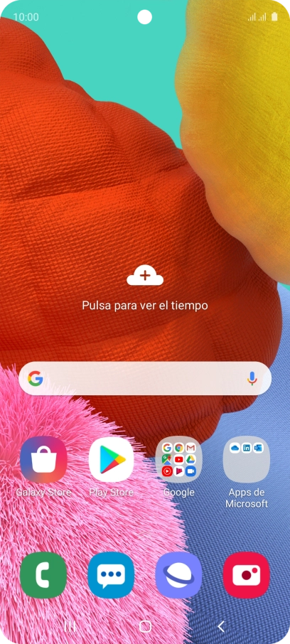 Desliza dos dedos hacia abajo desde la parte superior de la pantalla.