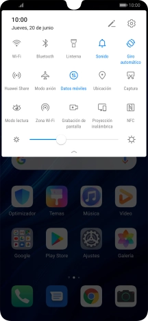 Pulsa Sonido las veces que sean necesarias para activar o desactivar el modo silencioso.