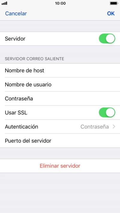 Pulsa el indicador junto a 