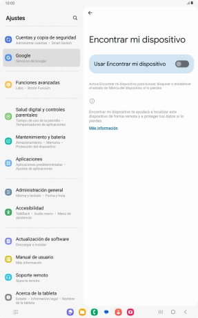 Pulsa el indicador junto a 