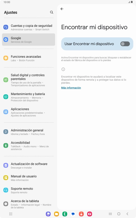 Pulsa el indicador junto a 
