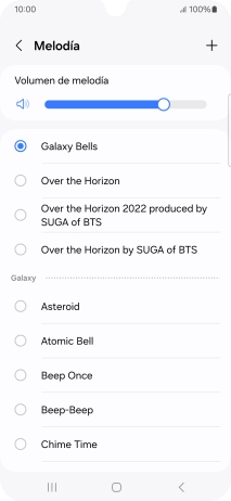 Pulsa los timbres de llamada deseados para escucharlos.