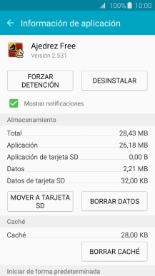 Pulsa MOVER A TARJETA SD.