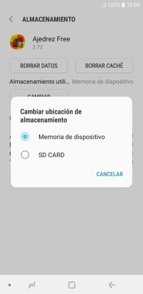 Pulsa el nombre de la tarjeta de memoria.