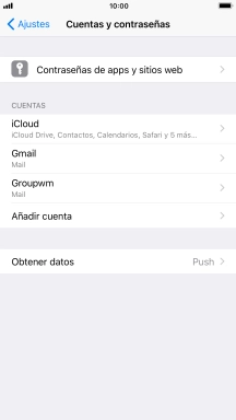 Pulsa la cuenta deseada.