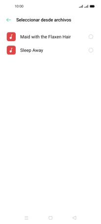 Pulsa los timbres de llamada deseados para escucharlos.