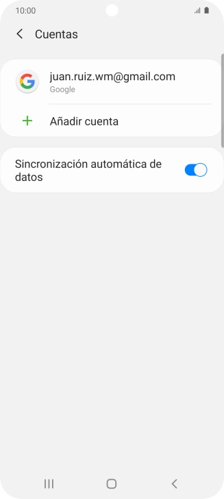 Pulsa Añadir cuenta.