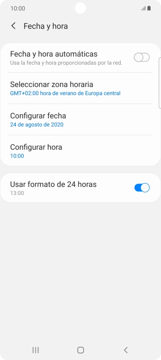 Pulsa el indicador junto a 