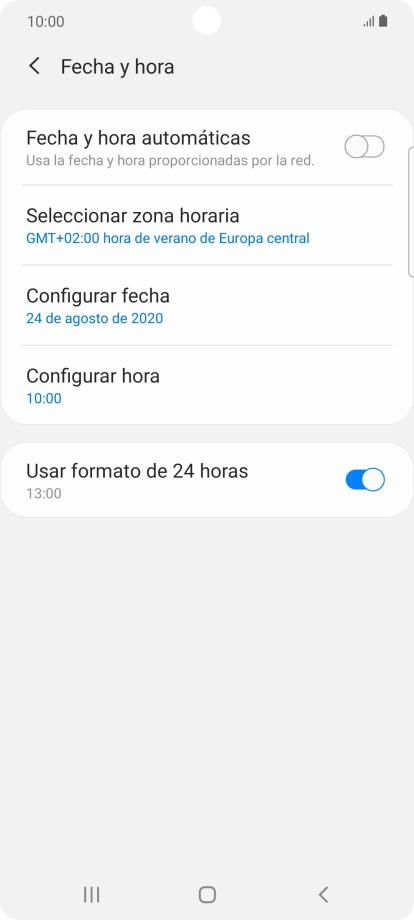 Pulsa el indicador junto a 