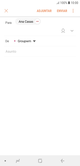 Pulsa Asunto e introduce el asunto deseado.
