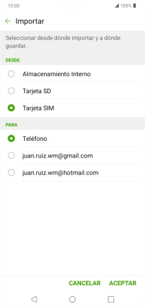Pulsa Teléfono.