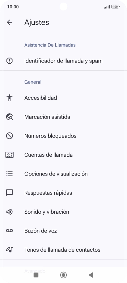 Pulsa Cuentas de llamada.