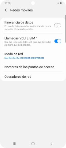 Pulsa Nombres de los puntos de acceso.