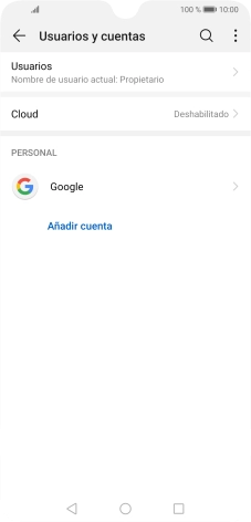 Pulsa Añadir cuenta.