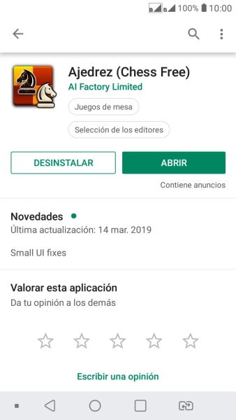 Pulsa DESINSTALAR.