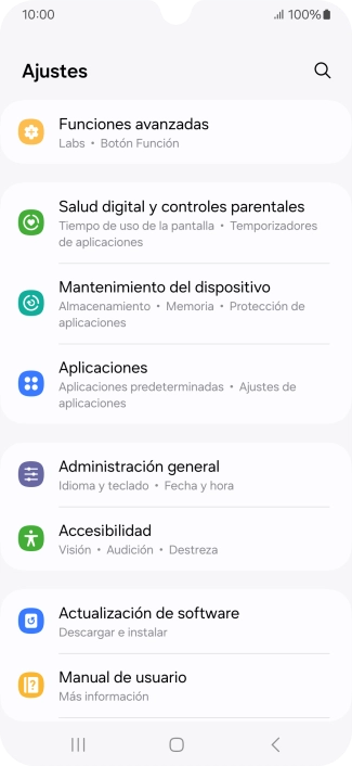 Pulsa Actualización de software.