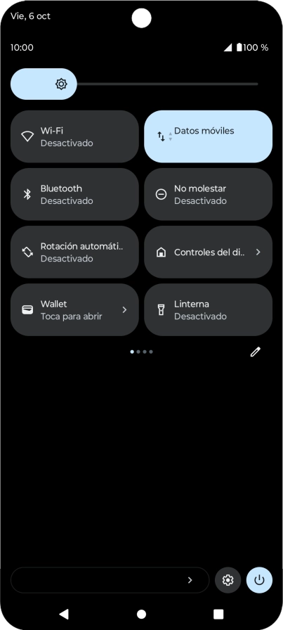 Pulsa el icono de ajustes.