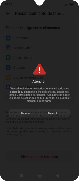 Pulsa Siguiente.