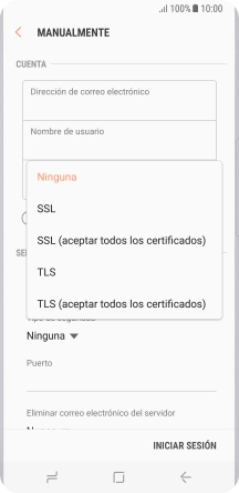 Pulsa Ninguna para desactivar la función.