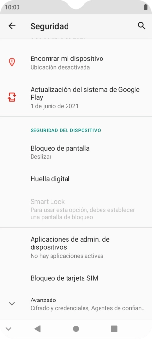 Pulsa Bloqueo de tarjeta SIM.