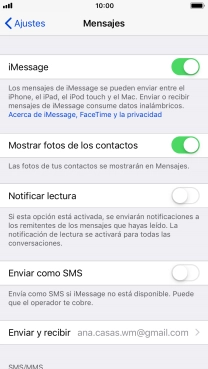 Pulsa el indicador junto a 