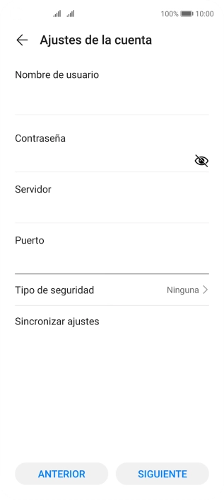 Pulsa Tipo de seguridad.