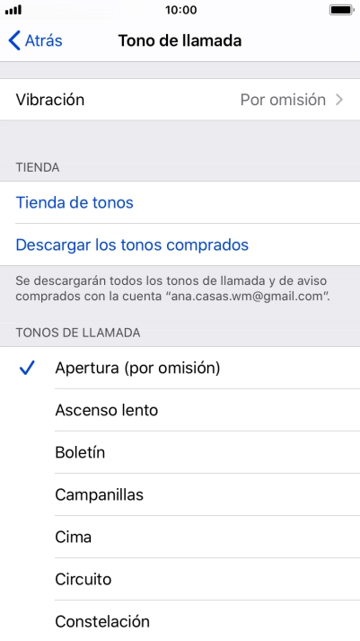 Pulsa los timbres de llamada deseados para escucharlos. Pulsa los timbres de llamada deseados para escucharlos.