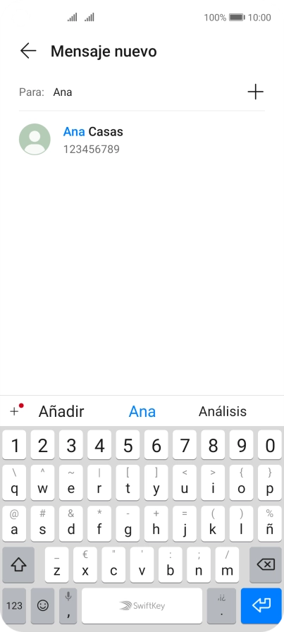Pulsa el contacto deseado.