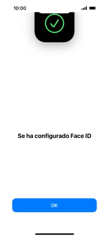 Pulsa OK. Si no has añadido anteriormente un código de seguridad, tendrás que introducir un código de libre elección dos veces consecutivas.