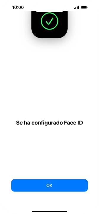 Pulsa OK. Si no has añadido anteriormente un código de seguridad, tendrás que introducir un código de libre elección dos veces consecutivas.