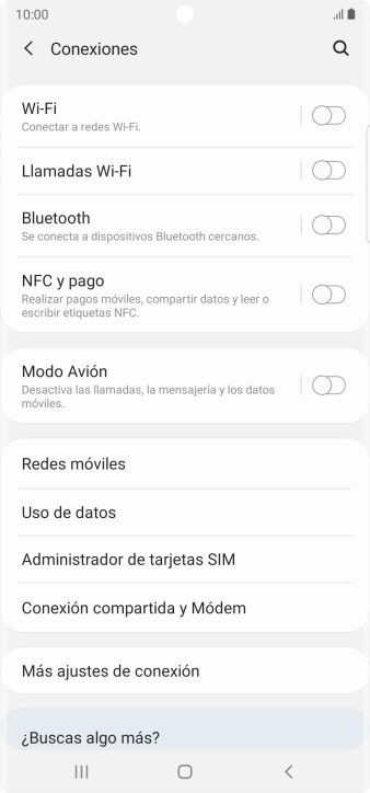 Pulsa Uso de datos.