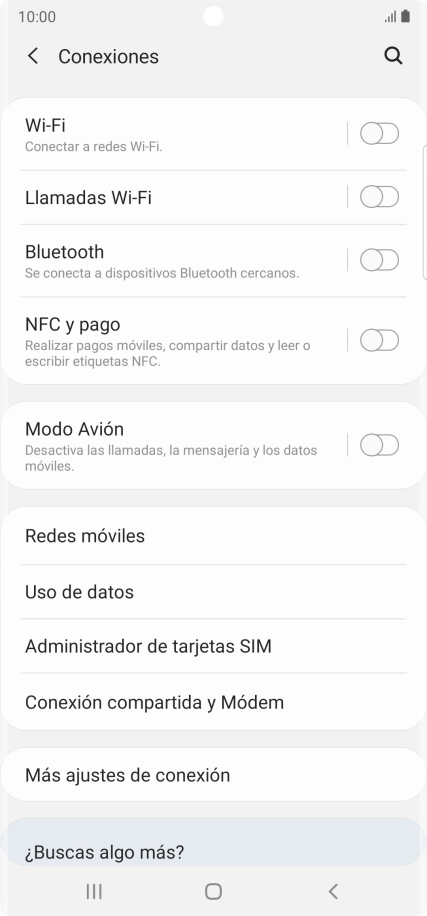 Pulsa Uso de datos.