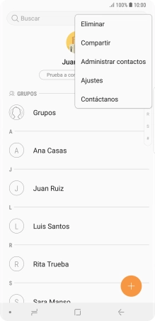 Pulsa Administrar contactos.