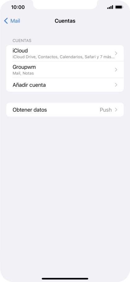 Pulsa el nombre de la cuenta de correo electrónico que acabas de crear.