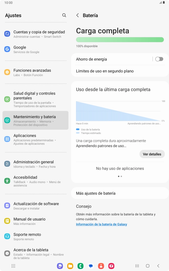 Pulsa Ahorro de energía.