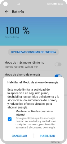 Pulsa HABILITAR. Pulsa HABILITAR.