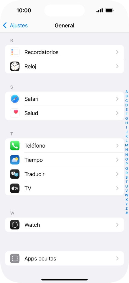 Pulsa Teléfono.