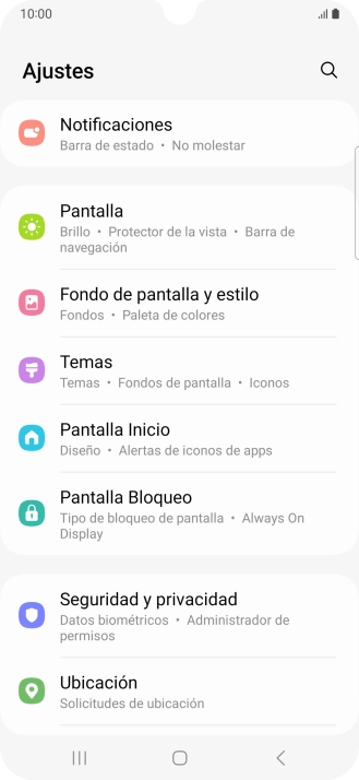 Pulsa Seguridad y privacidad.