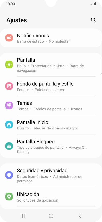 Pulsa Seguridad y privacidad.