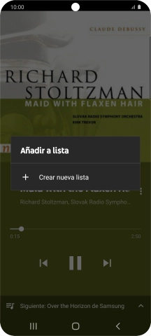 Pulsa Crear nueva lista.