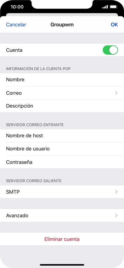 Pulsa SMTP.