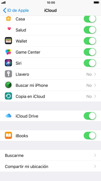 Pulsa Copia en iCloud.